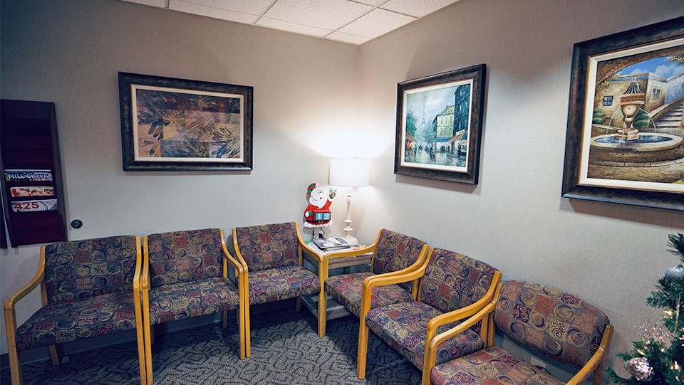 Comfortable dental office - patient waiting area